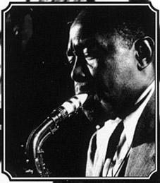 Charlie Parker playing saxophone