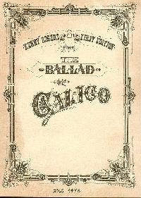 The Ballad of Calico booklet cover